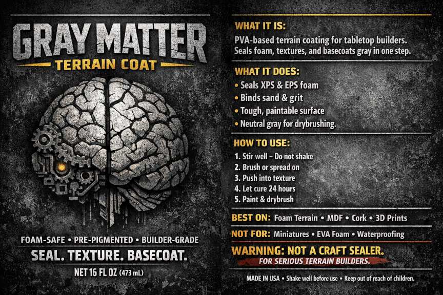 Gray Matter Terrain Coat label